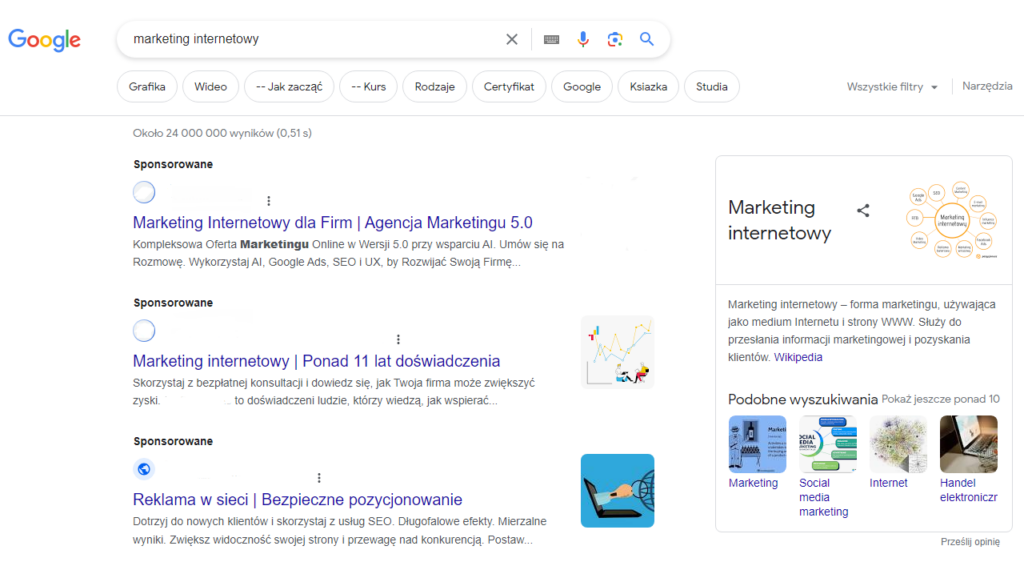 marketing internetowy - google ads