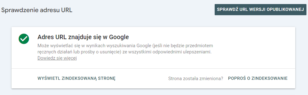 jak długo trwa indeksacja strony internetowej