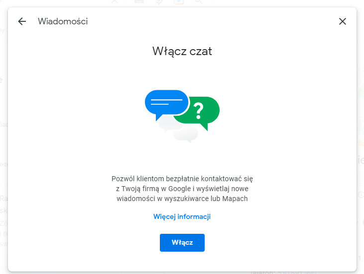 chat w google moja firma