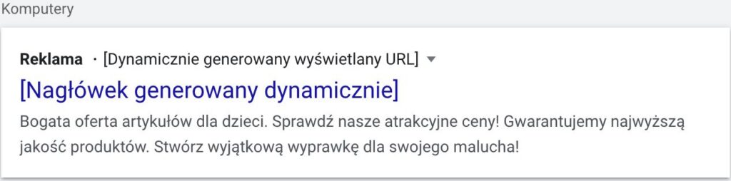 na czym polega reklama dsa